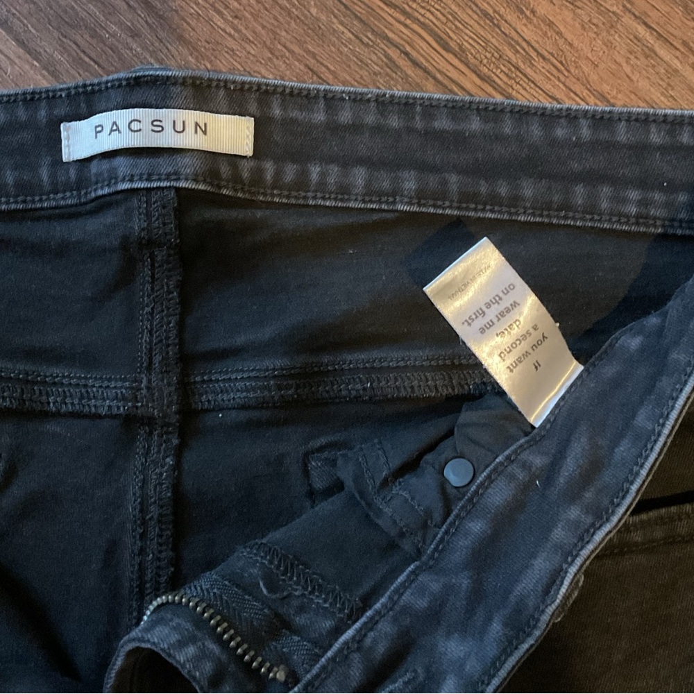 PacSun Black Stacked Skinny Jeans - Picture 4 of 8